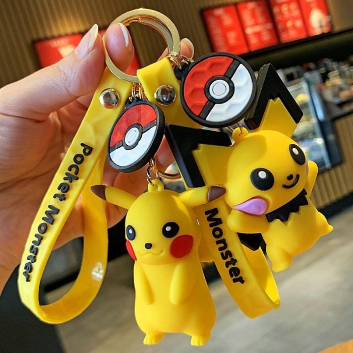 GANTUNGAN KUNCI BENTUK KARTUN POKEMON PIKACHU /POKEMON KEY BEST PRODUK