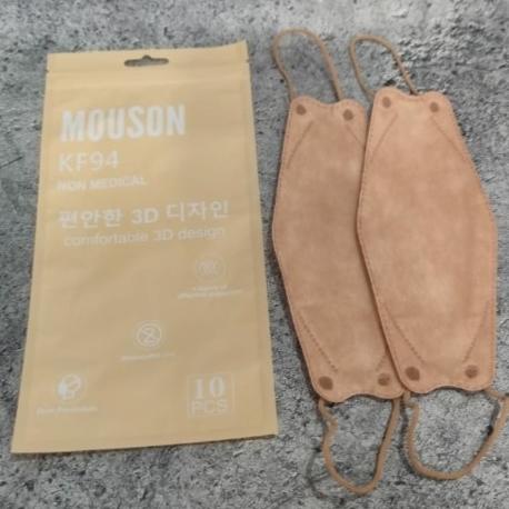 MASKER KF94 MOUSON EMBOS / KF94 MOUSON KOREA NUDE / MOCCA t-gudang-lunchbox Buru Order