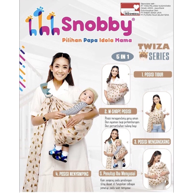 Snobby Gendongan Sling Multifungsi Twiza/ Freya/ Athaya Series