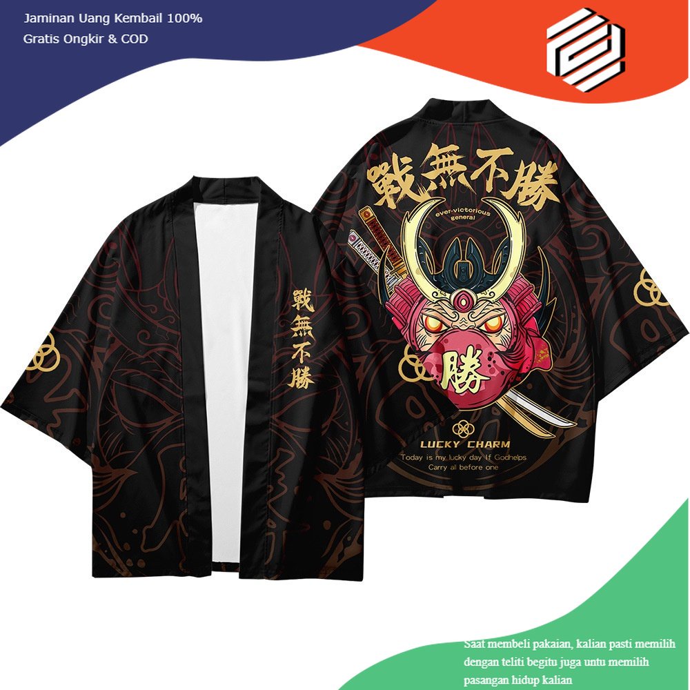 baju baju Loose Women Men Beach Kimono Jepang Wanita Pria Pakaian Cardigan Japanese Anime Samurai Haori Streetwear Harajuku Fashion Traditional Cosplay bisa di custom outer