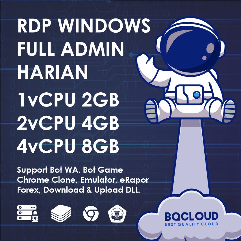 [ RDP HARIAN ] 8GB 4GB 2GB RAM Windows Full Administrator
