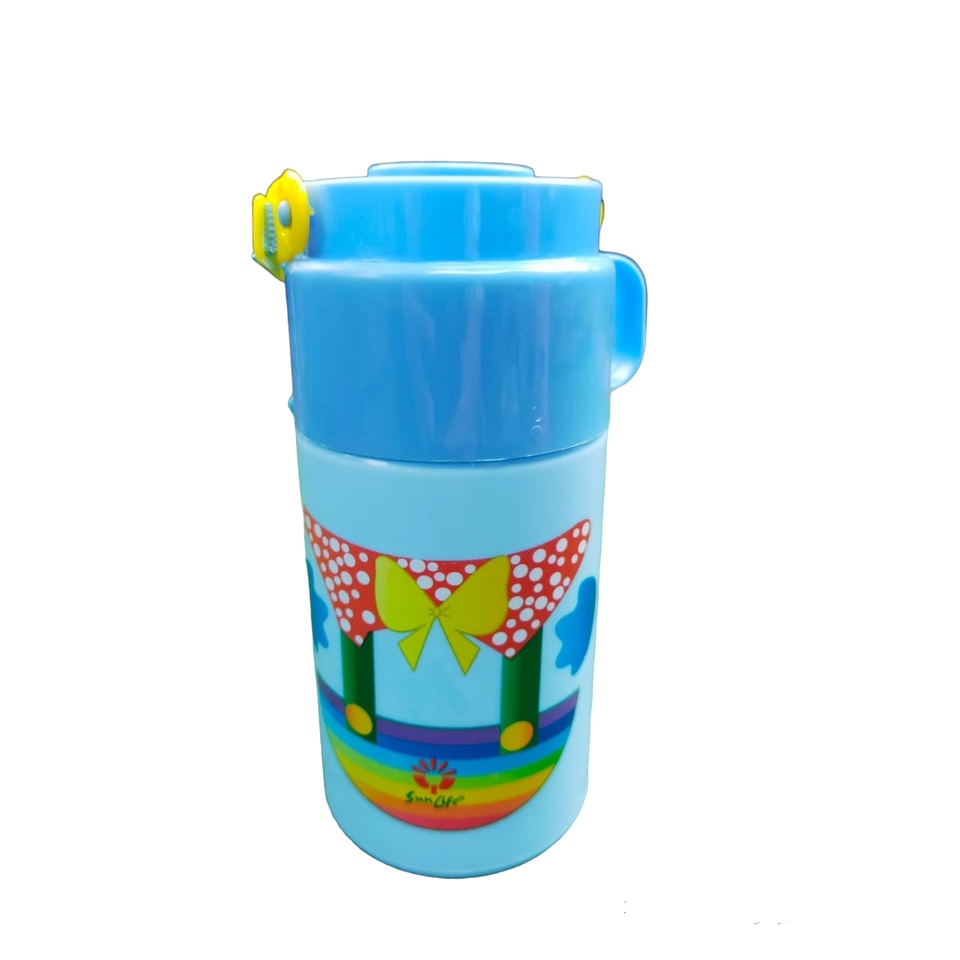 Sunlife HS Bottle Botol minum 600 ML / Botol minum tali sedotan / Tempat air bekal anak sekolah