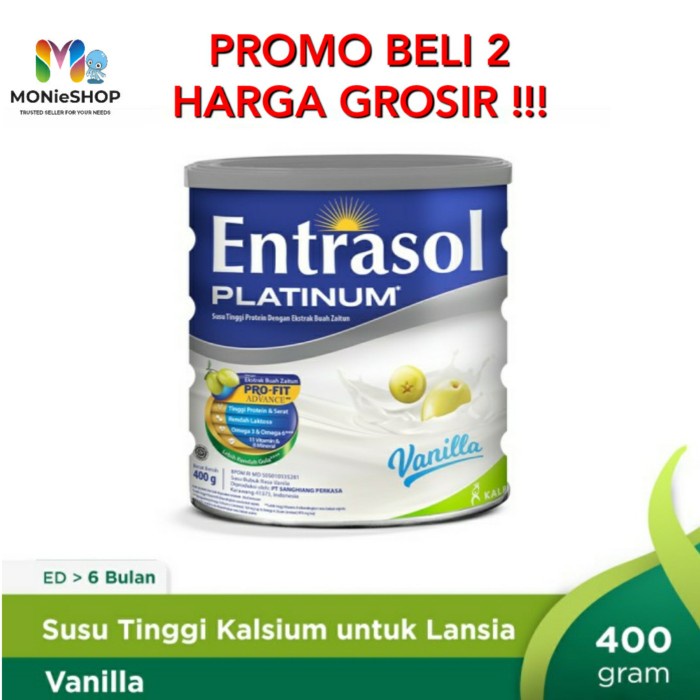 

[NEW] Entrasol Senior 400gr vanila coklat - PLATINUM Vanila