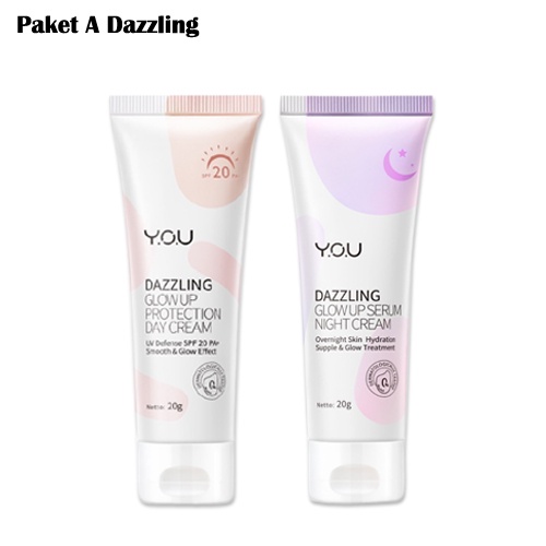 PAKET YOU A Dazzling Day Cream 20ml + Night Cream 20ml Y.O.U