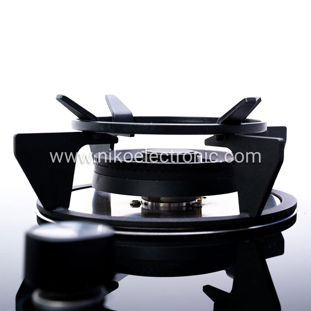 NIKO kompor Gas Kaca Tanam 3 Tungku Kokana 3.0 Black - Garansi Resmi 1 Tahun