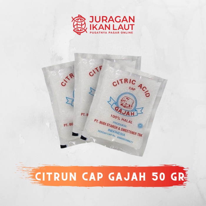 

Citrun / Citric Acid Cap Gajah - 50 Gram