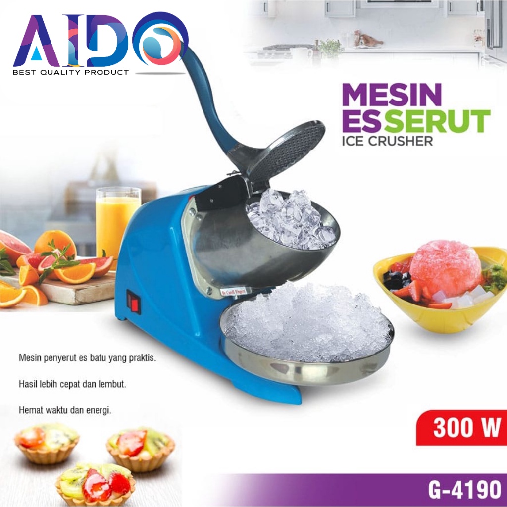 mesin serut es / alat penghancur es / mesin giling es / Ice Crusher dengan Pisau Ganda 4190