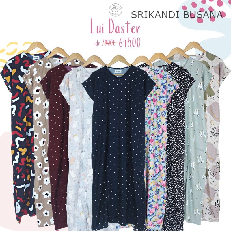 Lui Daster Busui by DAINIK Homewear LD125 Panjang Semata Kaki by Srikandi