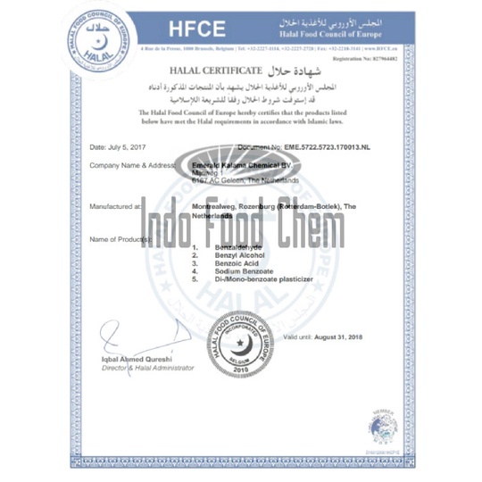 

Sodium Benzoate Purox Ex Holland, Pengawet Makanan Food Grade Tx0185