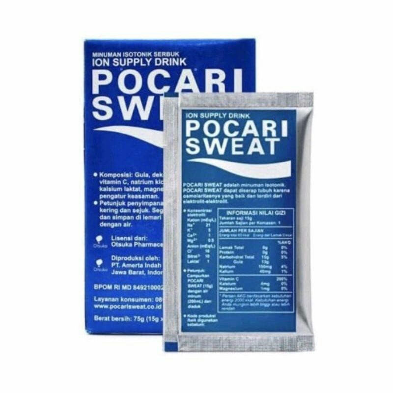 

pocari sweat sachet 13gr 1 box ( 5 sachet )