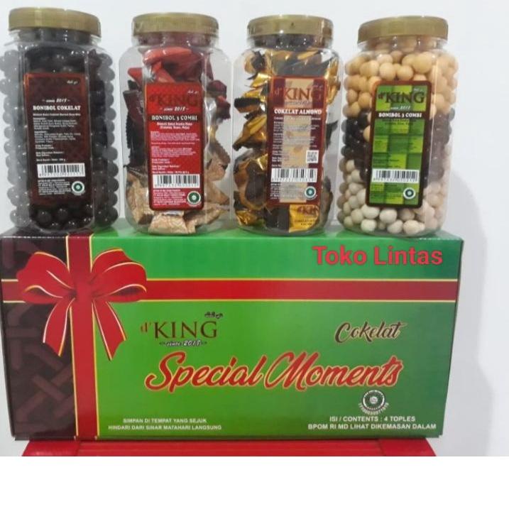 

READY ✅Cokelat Bonibol Special Moments D'King 1 kotak isi 4 toples|RA9