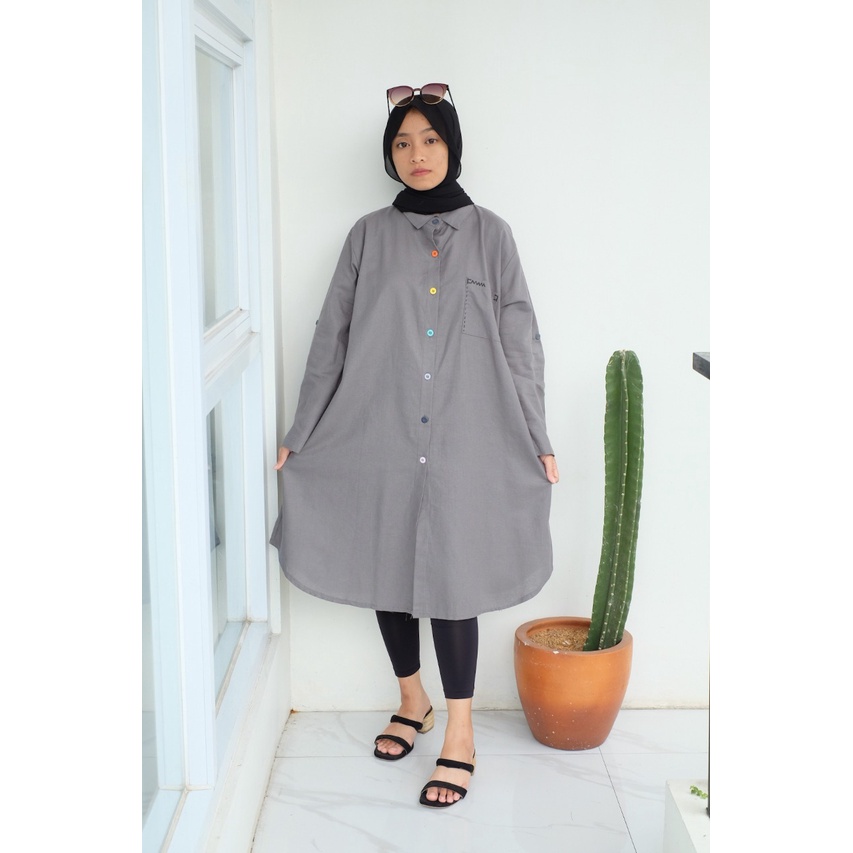 LEMIN TUNIK / TUNIK LINEN / TUNIK KASUAL / TUNIK TERBARU / TUNIK TERMURAH