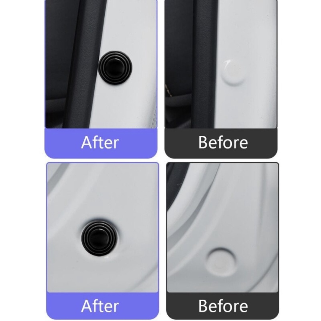 Gasket Karet Pad Silikon Bantalan Peredam Pelindung Penjaga Penyangga Penahan Getaran Guncangan Kejut Benturan Kedap Suara Banting Bantingan Pintu Bagasi Kap Mobil Car Door Shock Absorber Gasket