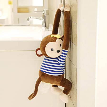 Tempat Tisu Boneka Monyet Gantung / Tempat Tisu Gantung Mobil