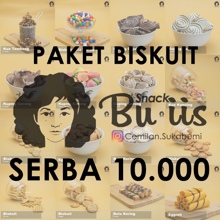 

SNACK BU IIS ANEKA CEMILAN KUE & BISKUITT SERBA 10.000 CEMILAN SUKABUMI