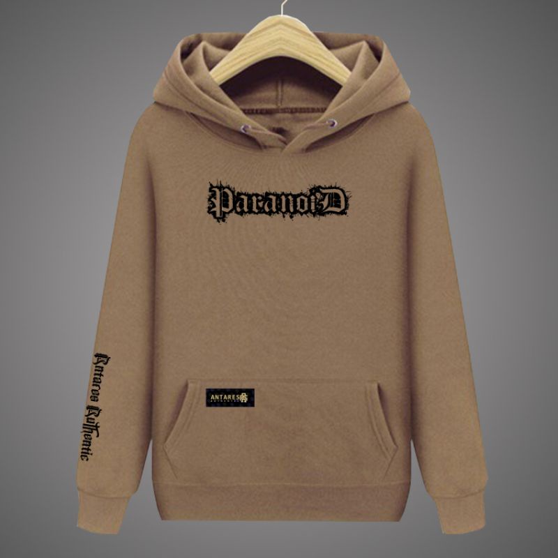 SWEATER HOODIE DISTRO PRIA ANTARES ORIGINAL PARANOID MOCCA