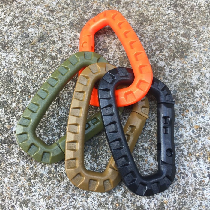 Carabiner Gantungan ARMY Plastik Ringan Kuat kokoh Beban 30kg++