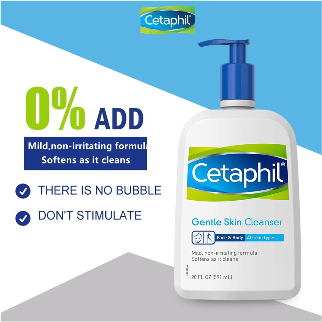 Cetaphil Gentle Skin Cleanser 500ML Cethapil Facial Wash Mild Pembersih Wajah Untuk Semua Jenis Kulit [100% ORI]