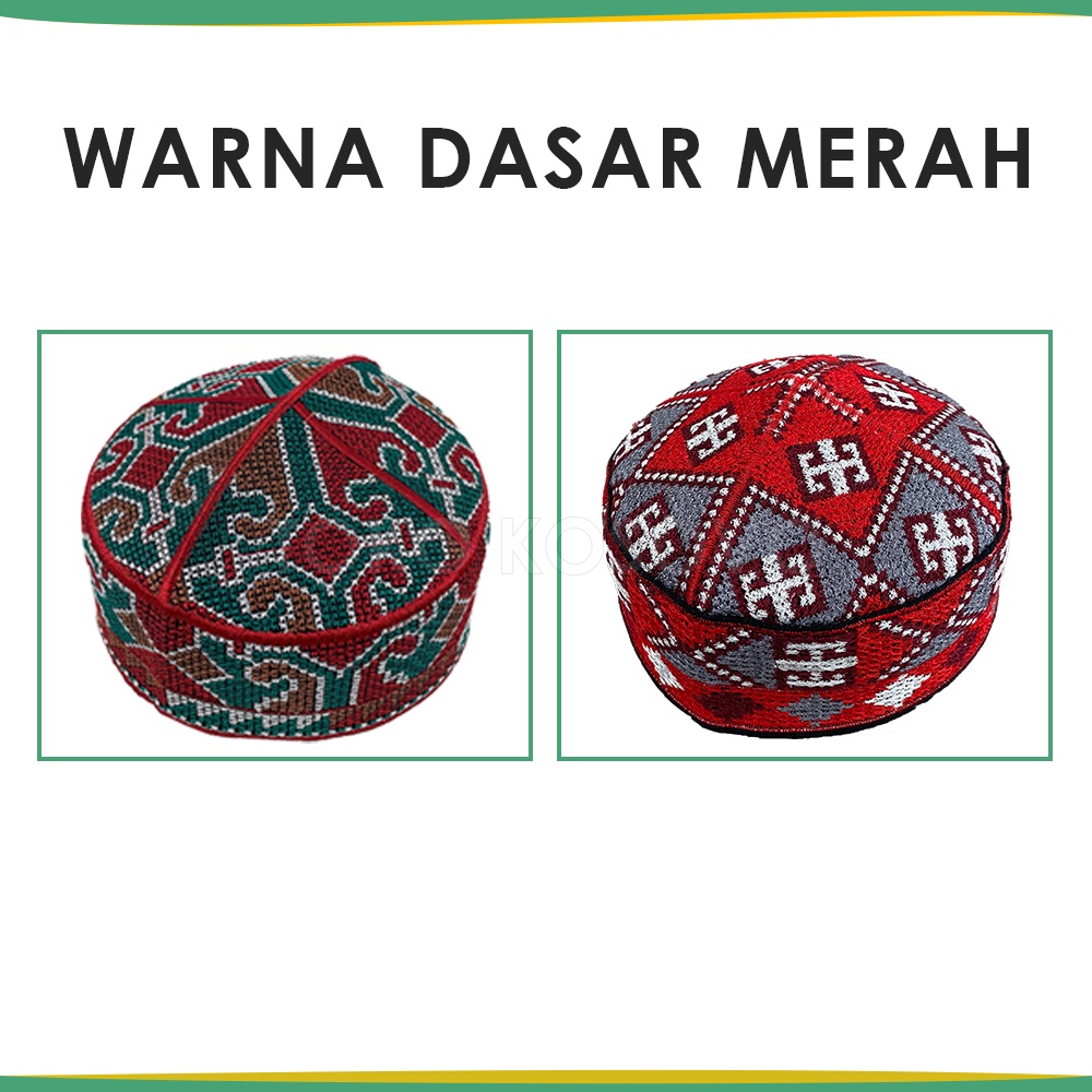 GROSIR (10 Pcs) Peci PAKISTAN Motif Ovais Cap Bordir Kopiah Haji Sholat Santri Pria Dewasa Anak Laki Kopyah Bulat Solat Pesantren Hitam Putih Kopeah Murah Ori Original Polos Model Songkok Malaysia Oman Assagofah Terompah Turki Mesir Madinah NU Paket Usaha