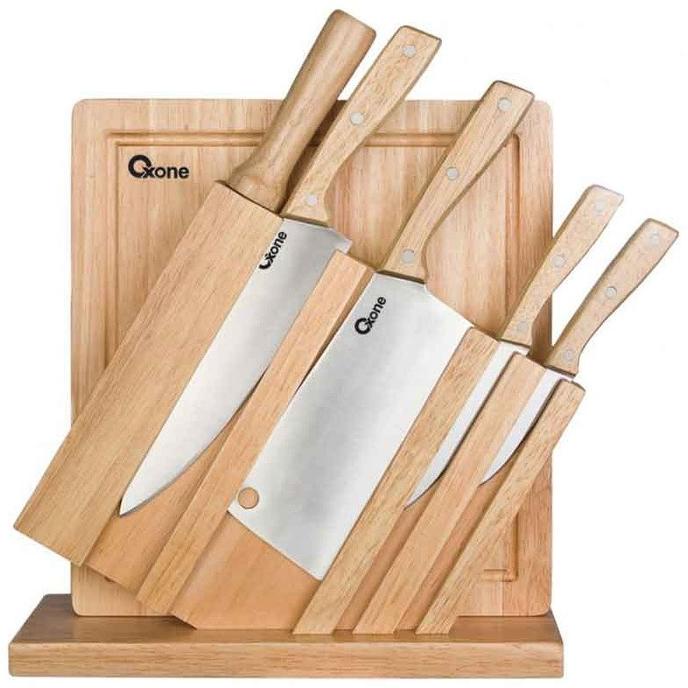 Ox-95 Wooden Knife Set Oxone Pisau Dapur NEW