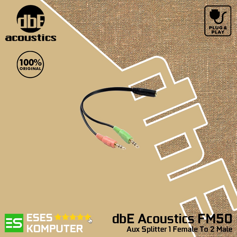 Kabel Splitter dbE Acoustics FM50 | 3.5mm 1 Female To 2 Male