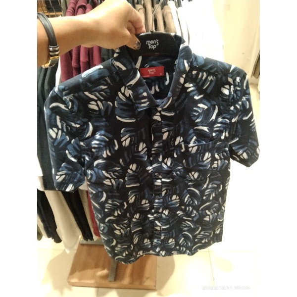 KEMEJA LENGAN PENDEK PRINTING MENS TOP PRIA