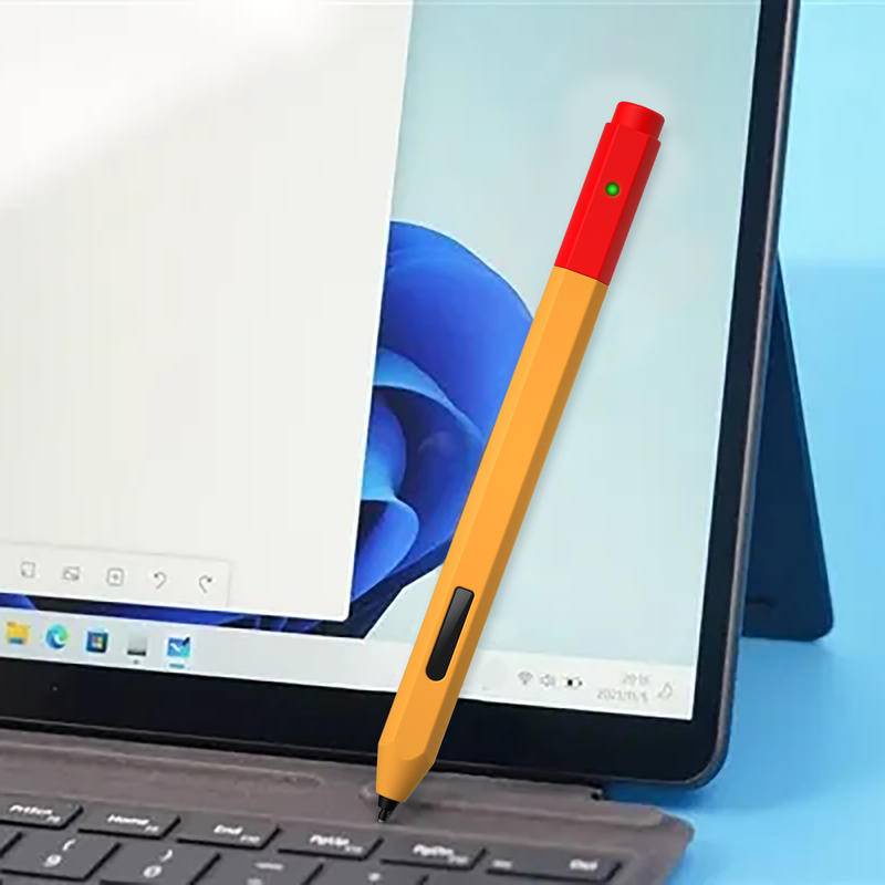 Silikon Case Untuk Microsoft Surface Pen Colorblock Design Split Cover Untuk Tablet Microsoft Surface Pencil Stylus Touch Pen Protector Sleeve