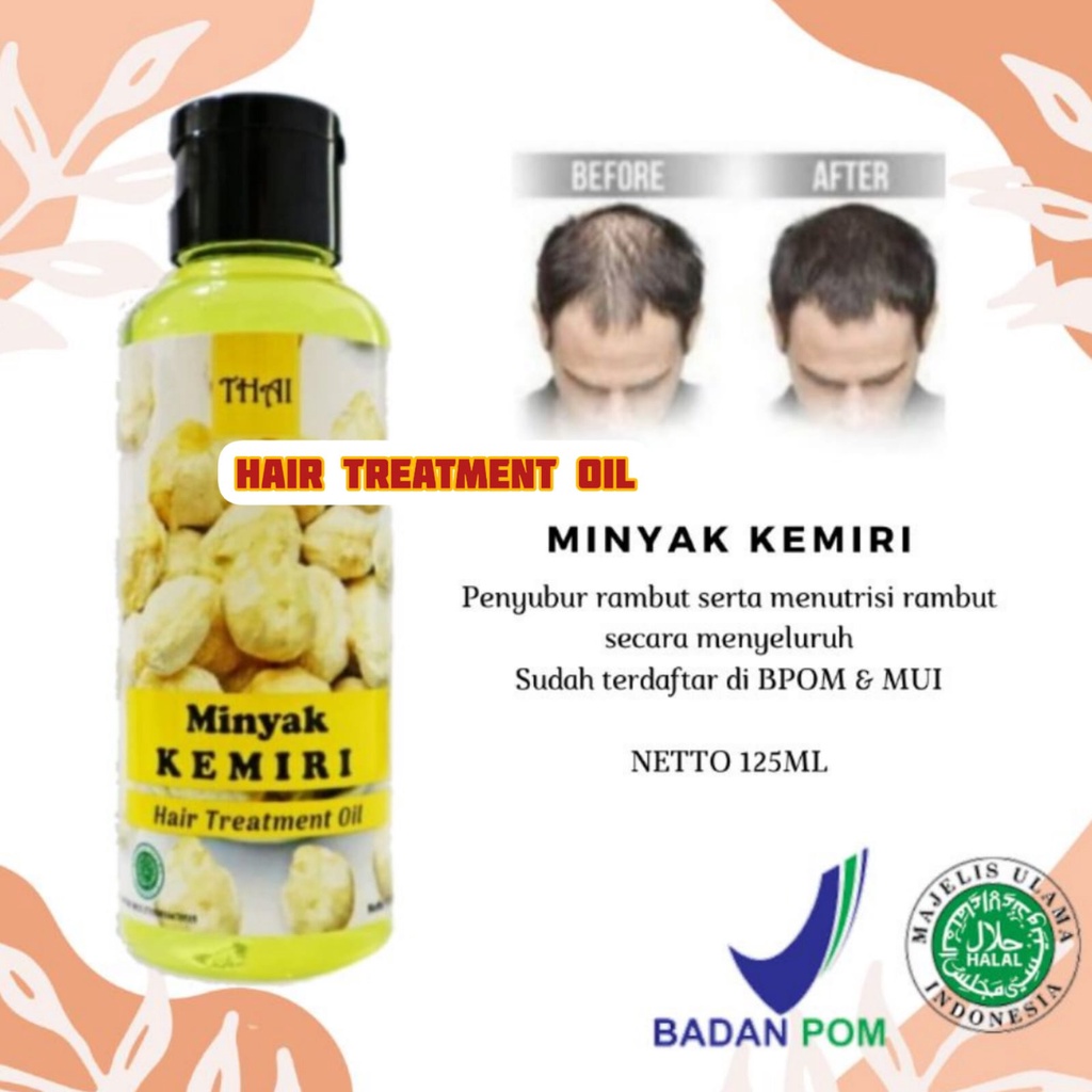 Jual Minyak Kemiri THAI 125ml Hair Treatment Oil Rambut Lebat Sehat ...