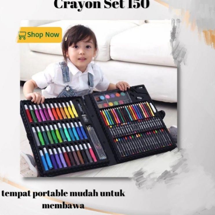 

Special Favorit Alat Tulis Set 150 Pcs Crayon Colouring / Krayon Anak Set Koper 160 Pcs / Crayon Full Alat Melukis Mewarnai Set / Art Set 150PCS / Pensil Warna Set 150 Pcs / Alat Lukis Anak Krayon Set / Peralatan Gambar Lukis Pensil Warna 1 Set