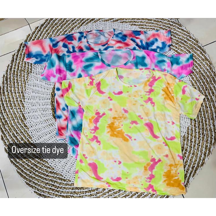 SALE Hotpants Tie Dye / Jogger Tie Dye / kaos Tie Dye/ kaos Oversize Tie Dye / One set  Tie Dye