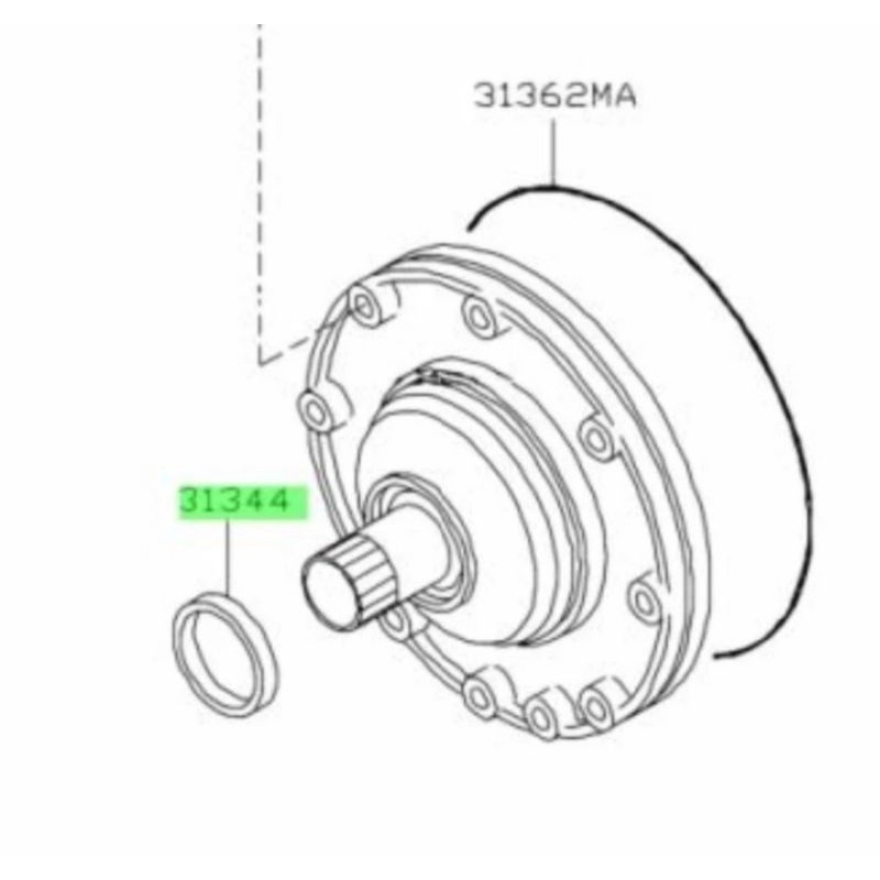 SEAL CONVERTER MATIC NISSAN ELGRAND E51 ORI NISSAN SEAL INPUT SHAFT