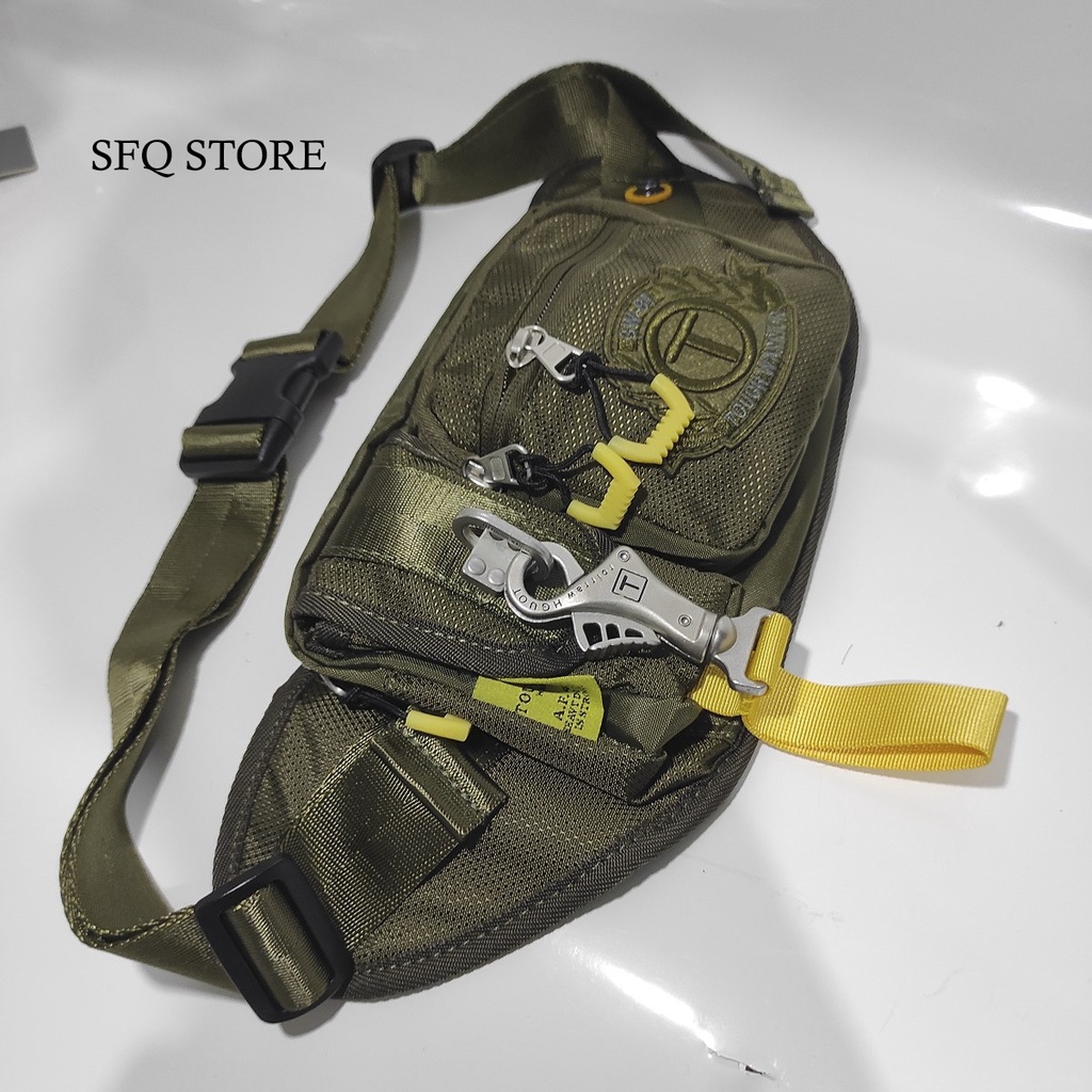 Tas Tactical Army Selempang/ Tas Pinggang Pria Tghwrior Impor