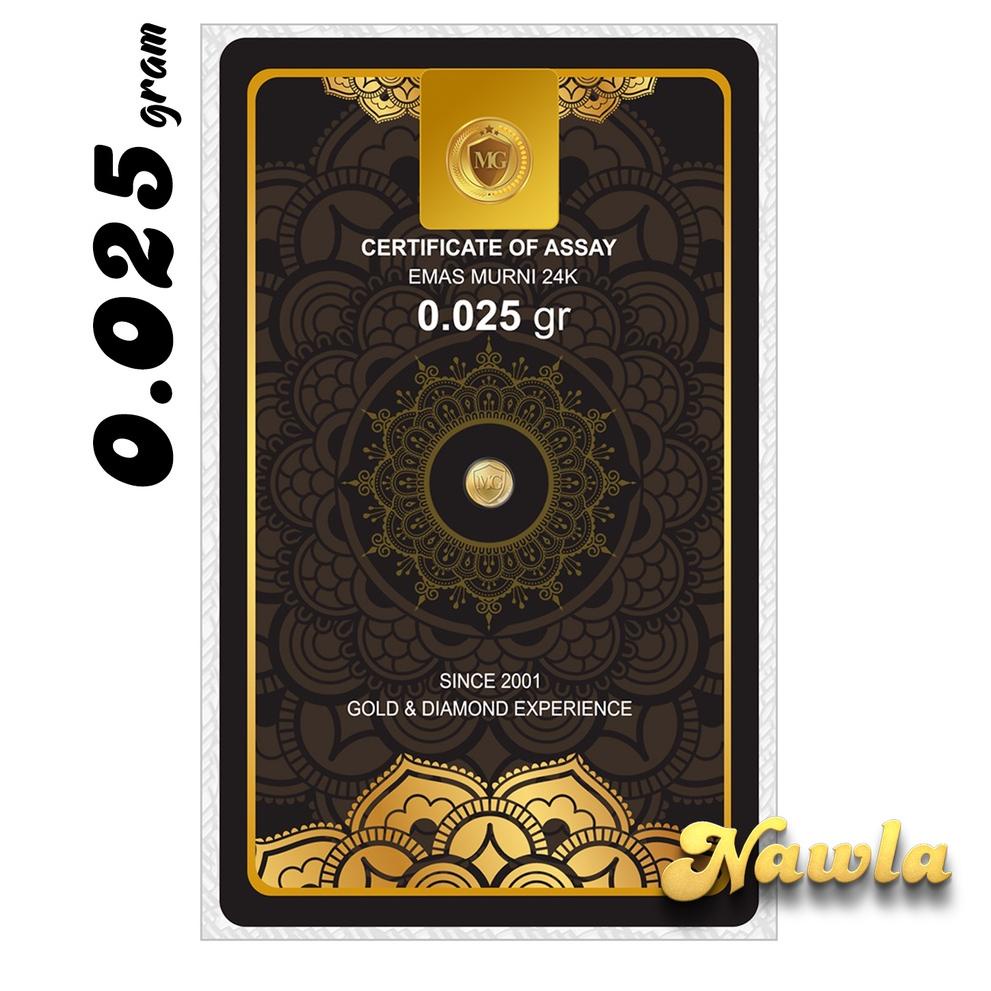 4.4 Terlaris Minigold 0.025 gram BLACK Series Emas Murni Logam Mulia 24 Karat 0,025 gr
