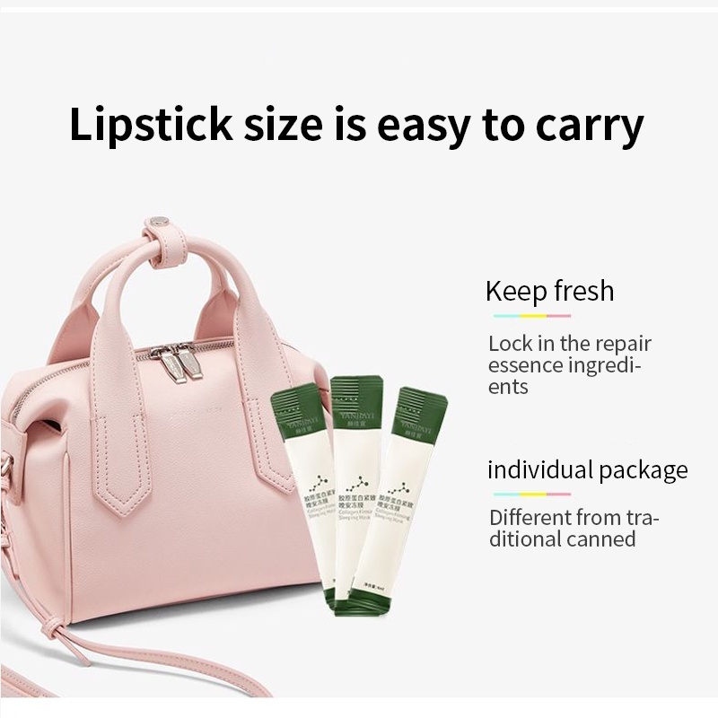 YANJIAYI 20pcs/BOX Collagen Firming Sleeping Mask No-Cleaning Hydrating Moisturizing Mask