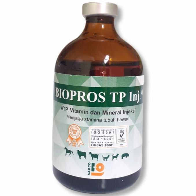 [BISA COD] Biopros TP Inj. 100 ml (ATP lebih tinggi) vadco