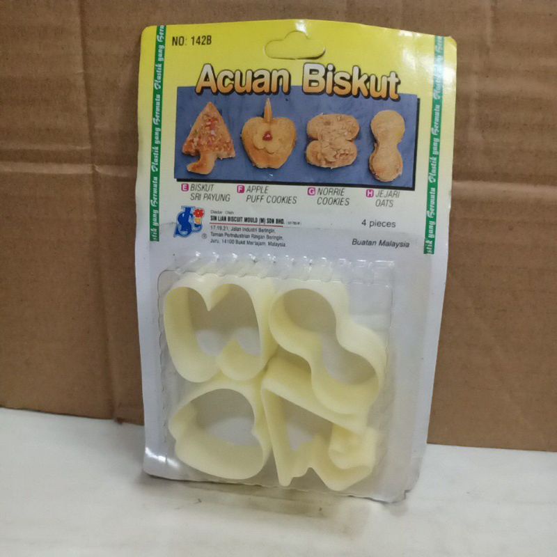 

Acuan Biskut Payung Apple Norrie Oats Sin Lian Biscuit Mould 142B