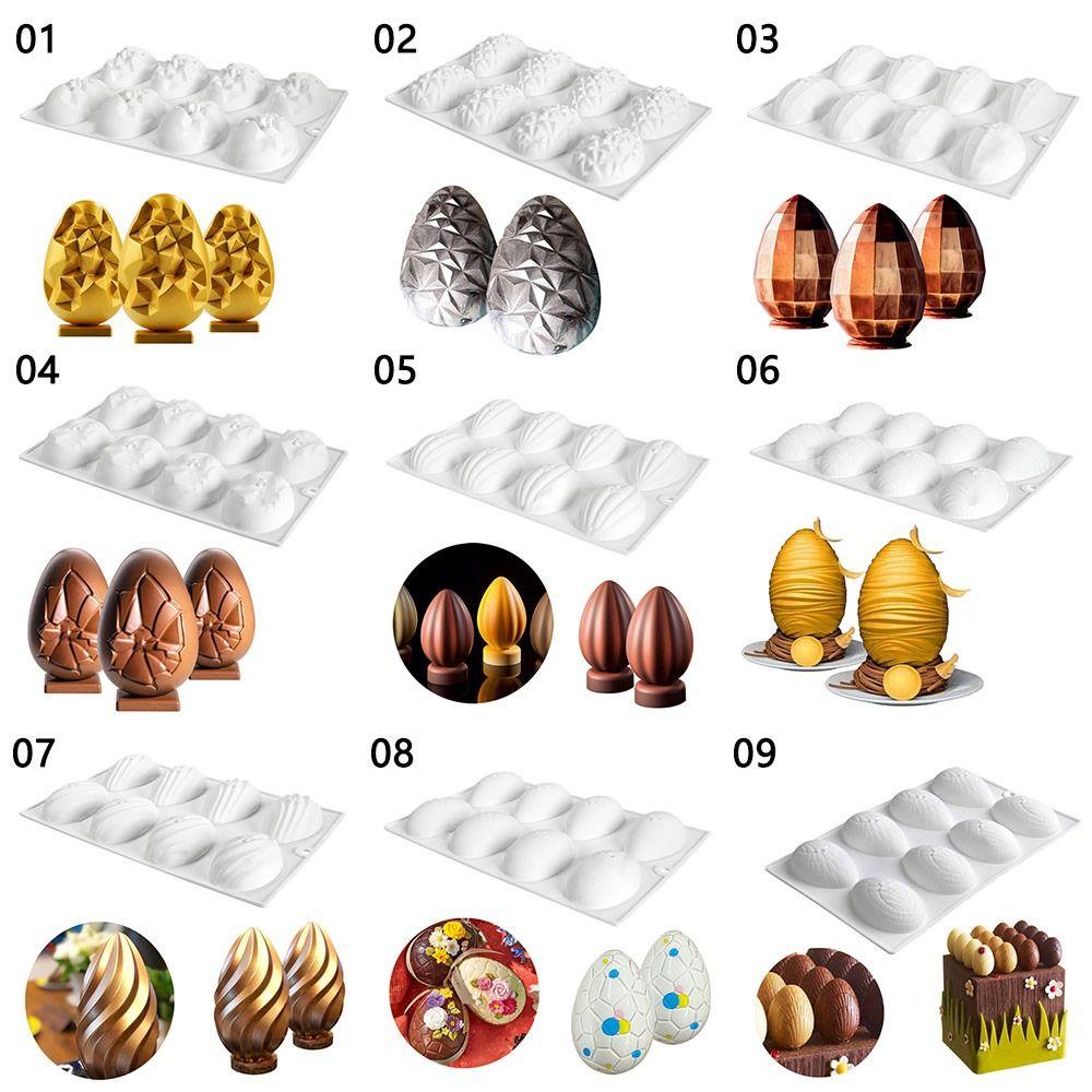 Preva8 Cavity 3D Telur Paskah Perlengkapan Pernikahan Kue Cetakan Resin Handmade Easter Day