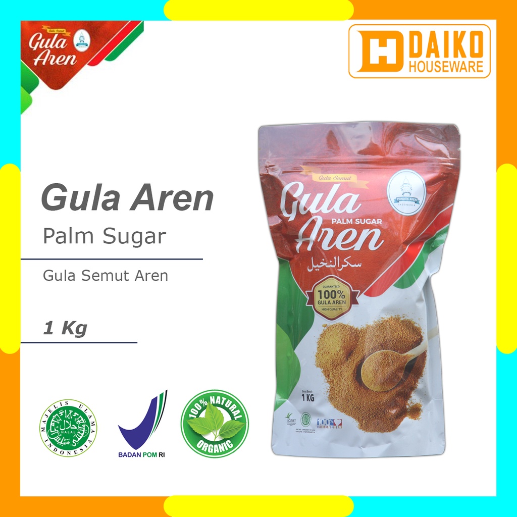 Gula Semut Aren Premium 1 Kg - Gula Aren Bubuk - Premium Palm Sugar