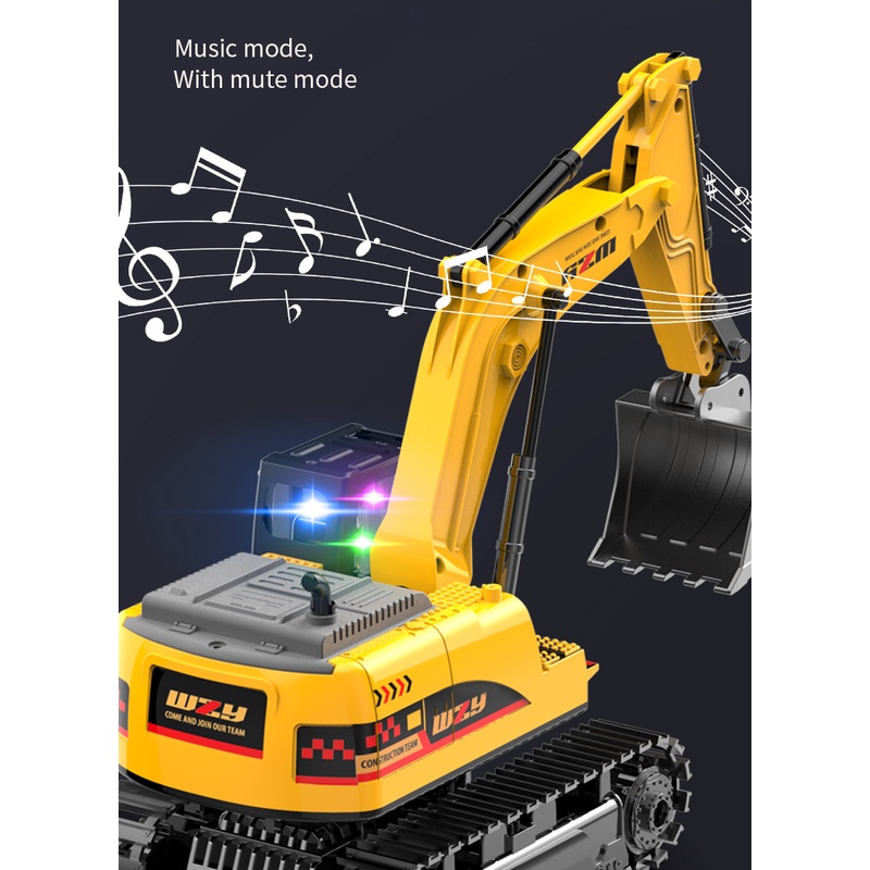 Excavator Bulldozer Crane Transfer Truck Dump Truck Alloy Mobil Remote Control