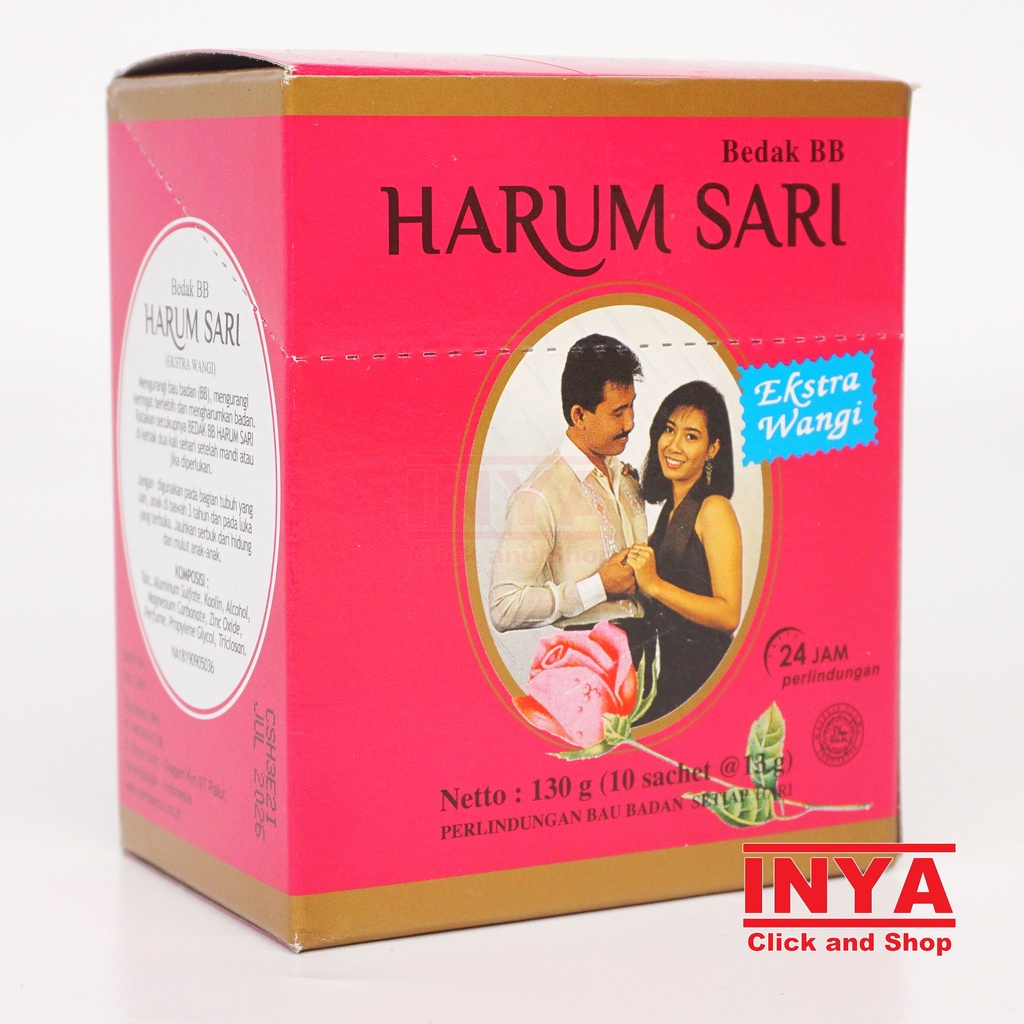HARUM SARI BEDAK BB EKSTRA WANGI BOX 10x13gr - Deodorant Powder