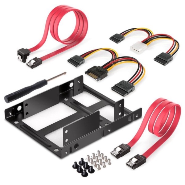 

Jual HSEN Enclosure Exernal HDD / SSD 2.5 Inch to 3.5 Inch 2 Bay - Black Limited