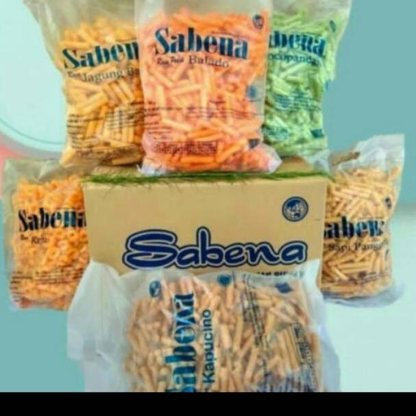 

Produk Premium.. Termurah Snack Sabena stik karton isi 5 @360 gr 0