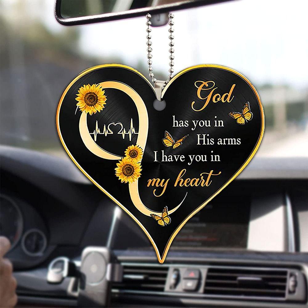 Suyo Kupu-Kupu Salib Gantung Liontin Kreatif Gadis Wanita Hadiah Terbaik Kaca Spion Ornamen