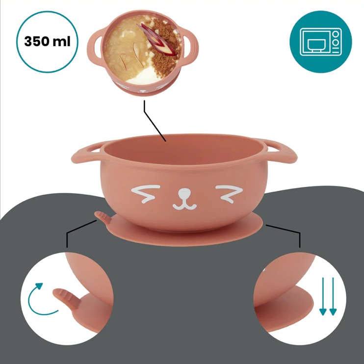 Babymoov Tast'isy Kit Silicone Bowl and Spoon Weaning Set