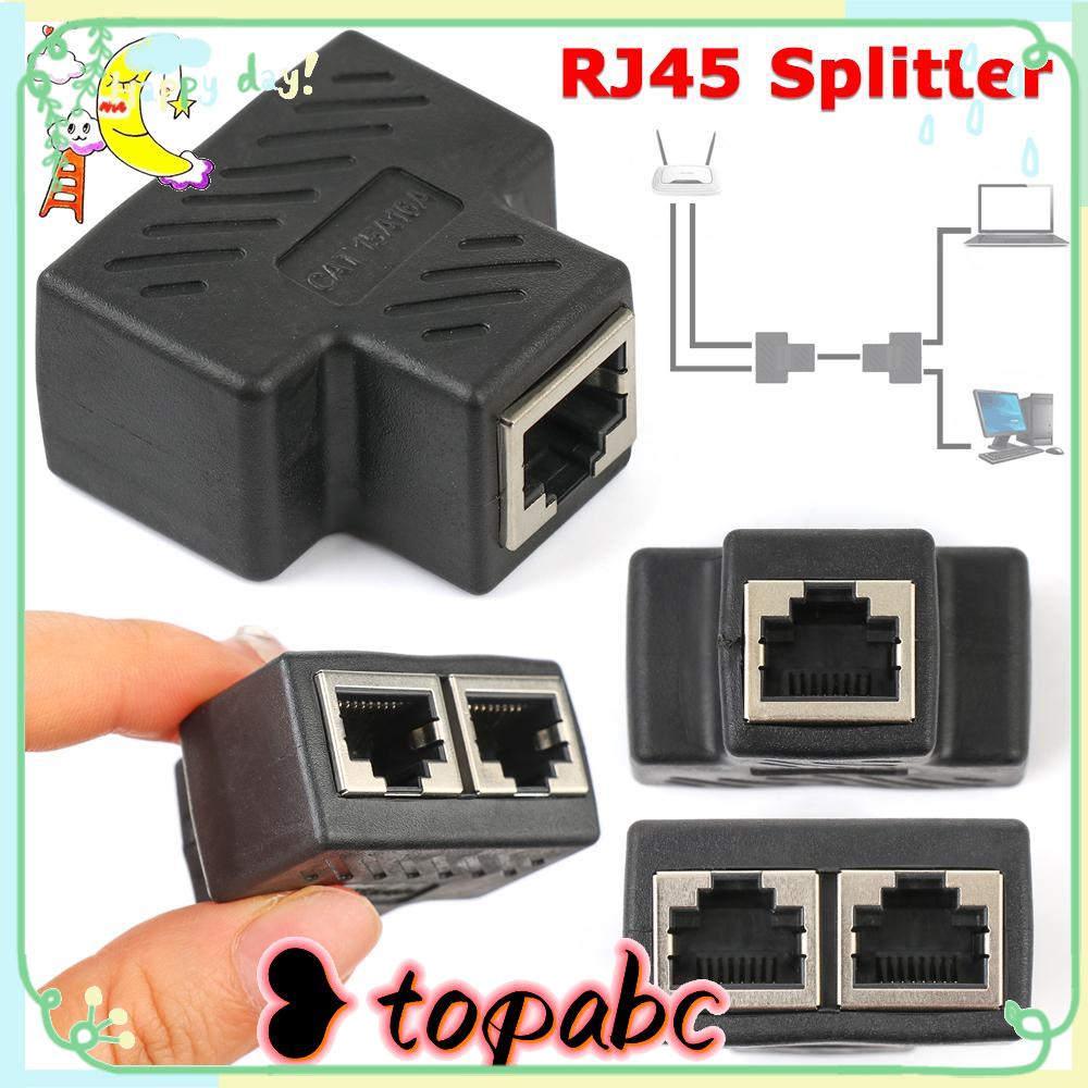 Adaptor LAN Jaringan CAT6 Splitter RJ45 Atas 1sampai2