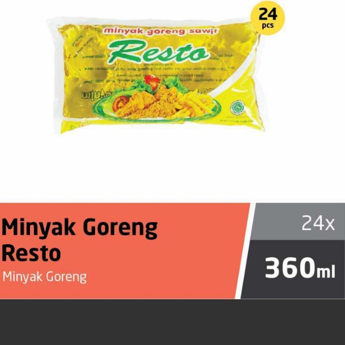

Minyak Goreng 360 ml Resto 1 dus (isi 24)