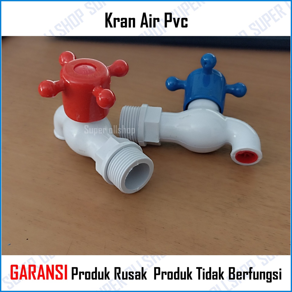 Kran Tembok Air Baling Biasa 1/2 Inch 3/4 Inch Murah Kuat / Keran Air Plastik Kran Pvc Taman Kamar Mandi Dapur Baling