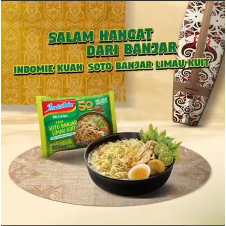 

3pcs Indomie Mi Instan Soto Banjar Limau Kuit 75g