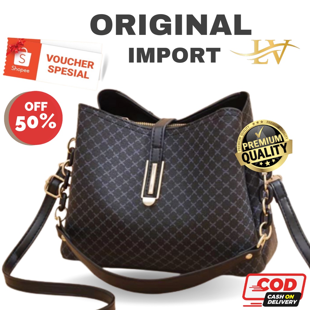 LV1886596Z Tas Wanita Branded Selempang Cewek Sling Bag Korea Slingbag Korean Style Slempang Shoulde