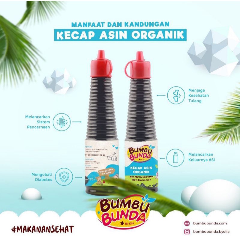 

Bumbu Bunda Elia KECAP ASIN Non MSG / Kecap Asin MPASI / Kecap Asin Anak / Kecap MPASI / Kecap Anak / Kecap Bayil